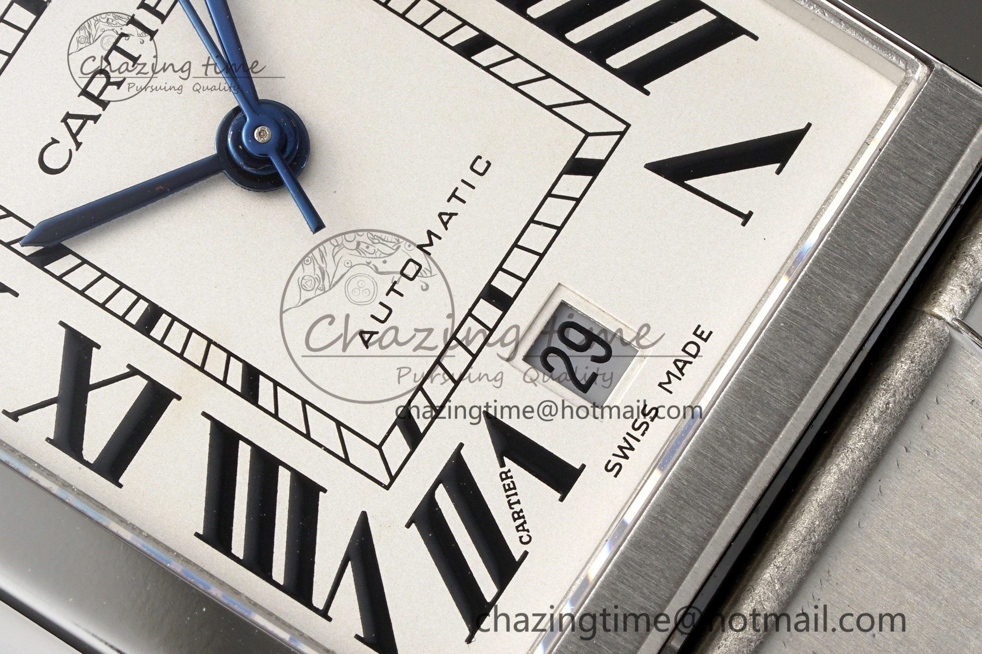 Durable Tank 41 SS APSF 1:1 Best Edition White Dial on SS Bracelet MIYOTA 6050