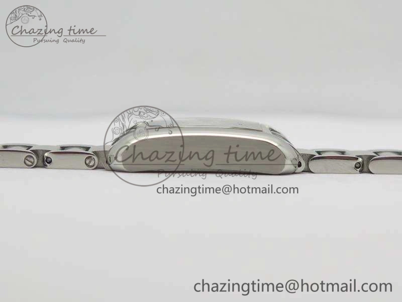 Tank Anglaise Ladies SS GSF 1:1 Best Edition White Dial On SS Bracelet Quartz Timeless 10743