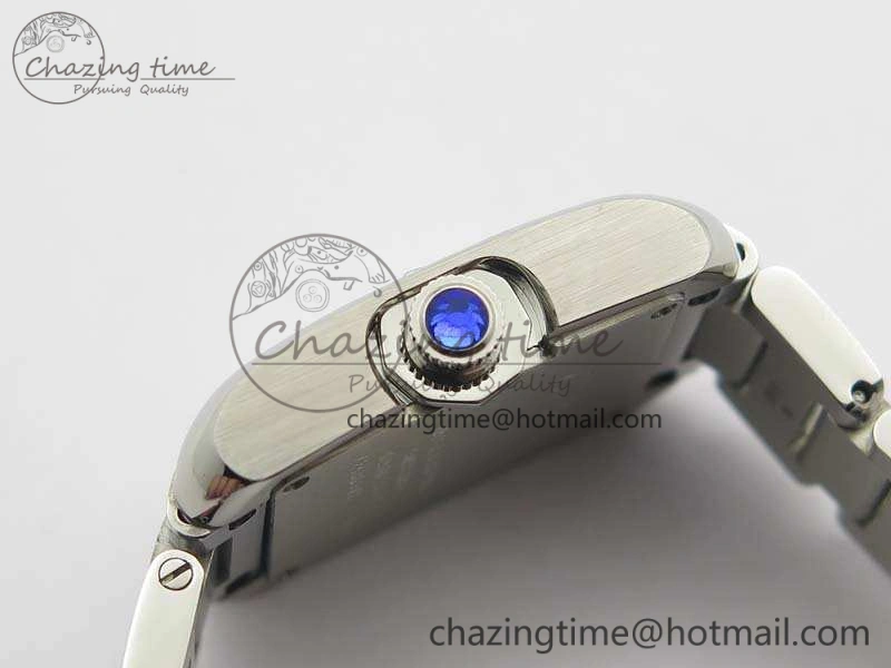 Tank Anglaise Ladies SS GSF 1:1 Best Edition White Dial On SS Bracelet Quartz Timeless 10743