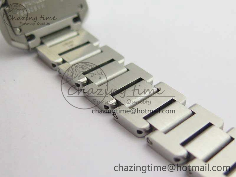 Tank Anglaise Ladies SS GSF 1:1 Best Edition White Dial On SS Bracelet Quartz Timeless 10743