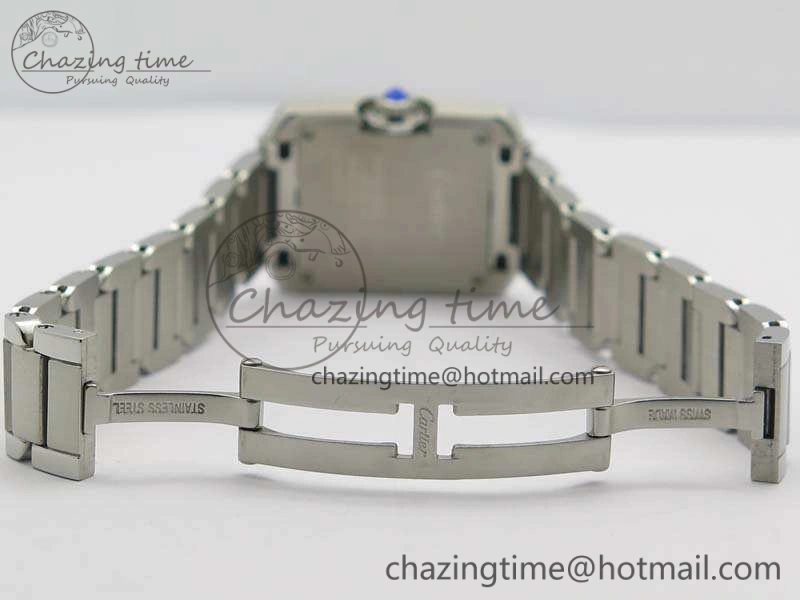 Tank Anglaise Ladies SS GSF 1:1 Best Edition White Dial On SS Bracelet Quartz Timeless 10743