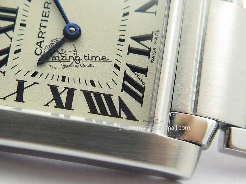 ZeroBulk Tank Francaise 30mm Ladies SS TW 1:1 Best Edition White Dial On SS Bracelet Ronda Quartz 6326
