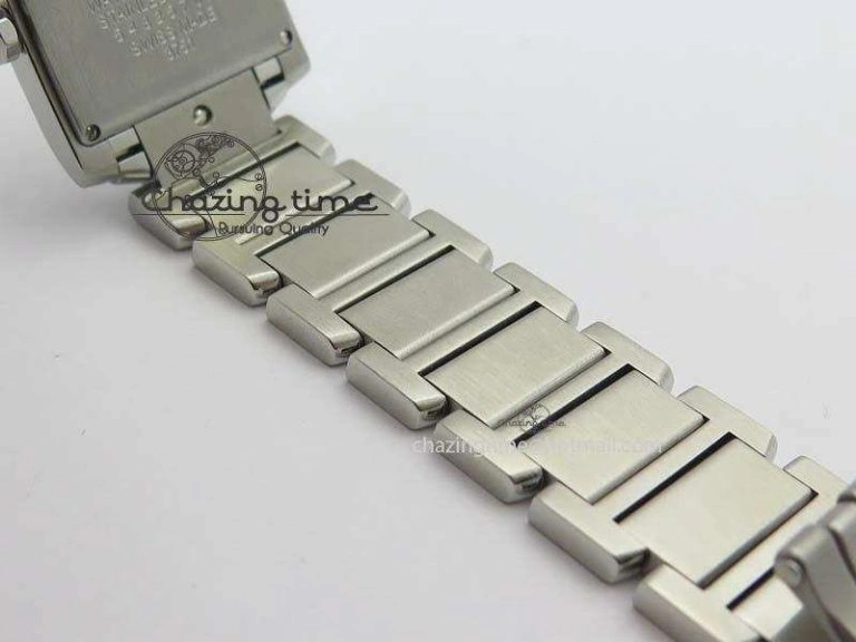 ZeroBulk Tank Francaise 30mm Ladies SS TW 1:1 Best Edition White Dial On SS Bracelet Ronda Quartz 6326