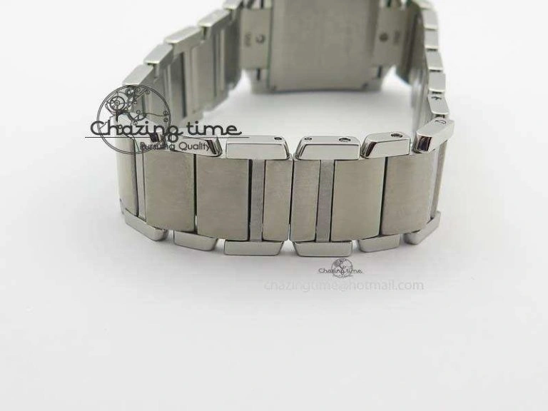 ZeroBulk Tank Francaise 30mm Ladies SS TW 1:1 Best Edition White Dial On SS Bracelet Ronda Quartz 6326
