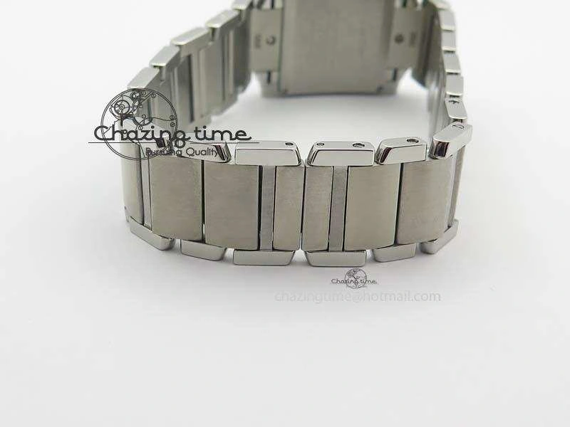 ZeroBulk Tank Francaise 30mm Ladies SS TW 1:1 Best Edition White Dial On SS Bracelet Ronda Quartz 6326