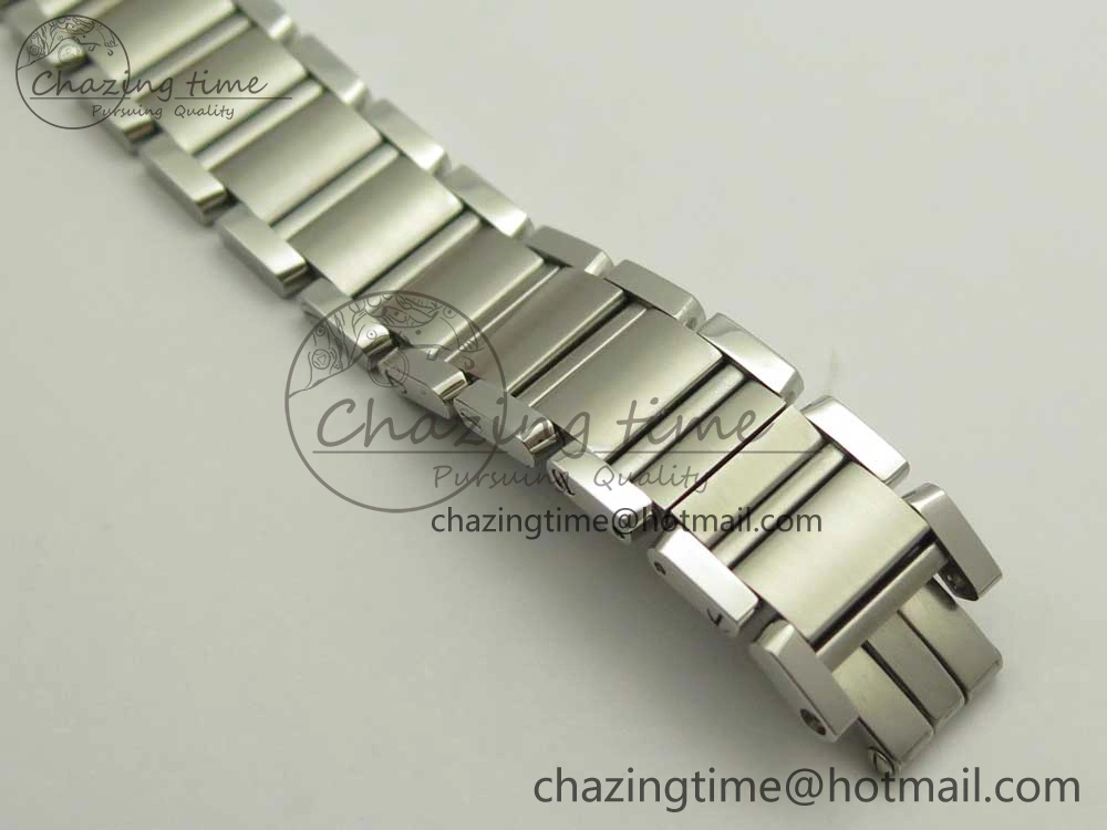 Tank Francaise Ladies 25mm Dia Bezel SS 8848F 1:1 Best Edition Ivory Dial on SS Bracelet Ronda Quartz StreetReady 10642