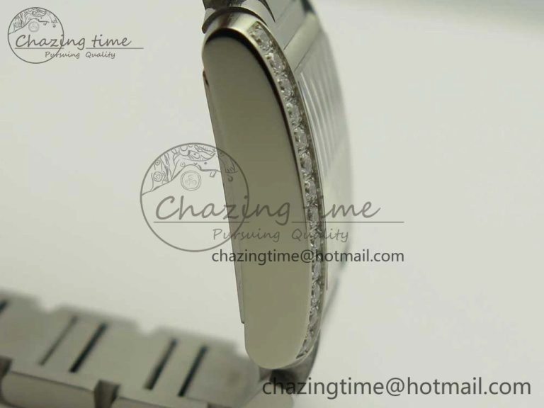 Tank Francaise Ladies 25mm Dia Bezel SS 8848F 1:1 Best Edition Ivory Dial on SS Bracelet Ronda Quartz StreetReady 10642