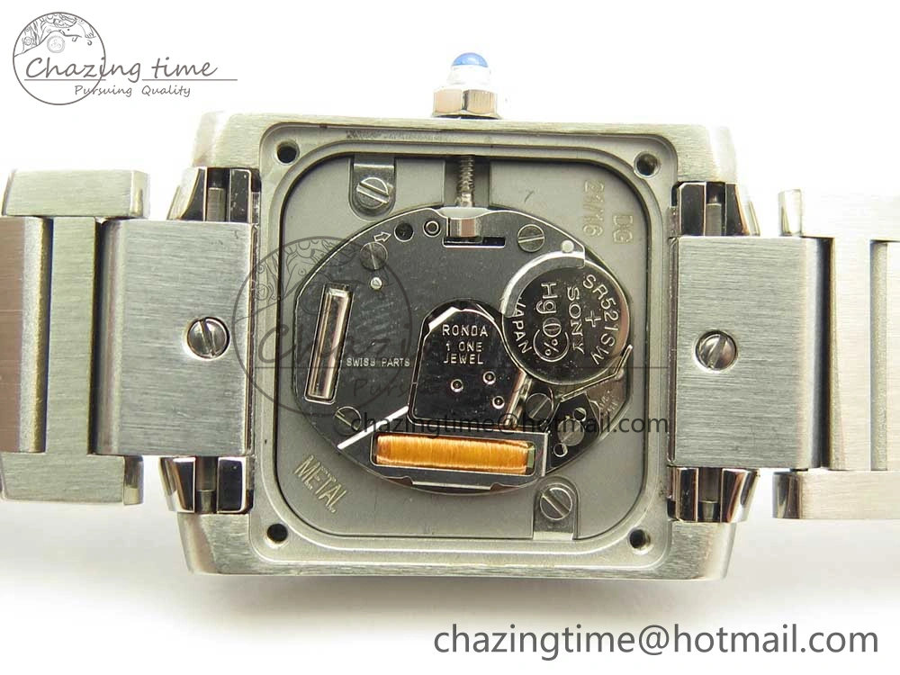Tank Francaise Ladies 25mm Dia Bezel SS 8848F 1:1 Best Edition Ivory Dial on SS Bracelet Ronda Quartz StreetReady 10642