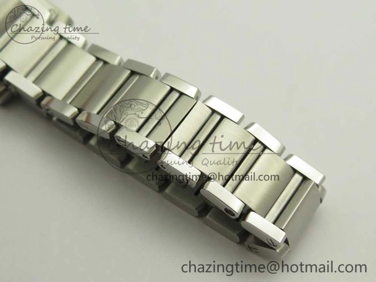 ZeroBulk Tank Francaise Ladies 25mm SS 8848F 1:1 Best Edition Pink Dial on SS Bracelet Ronda Quartz 10639