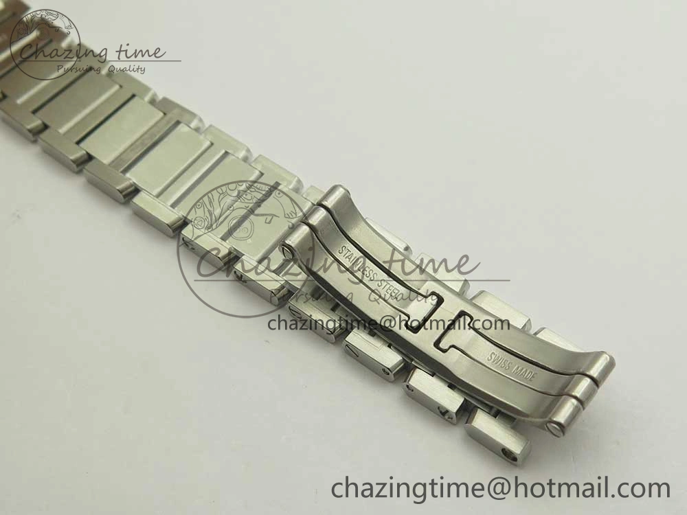Tank Francaise Ladies 25mm SS 8848F 1:1 Best Edition White Dial Diamond Markers on SS Bracelet Ronda Quartz Elegant 6175