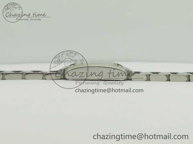 TravelReady Tank Francaise Ladies 25mm SS 8848F 1:1 Best Edition White Dial on SS Bracelet Ronda Quartz 6176