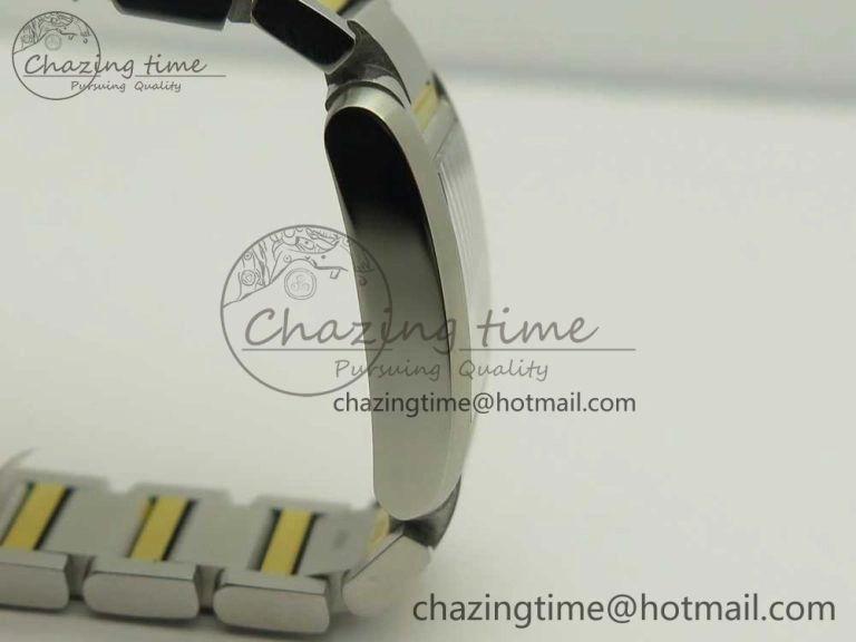 NewStyle Tank Francaise Ladies 25mm SS YG 8848F 1:1 Best Edition Ivory Dial on SS YG Bracelet Ronda Quartz 10641