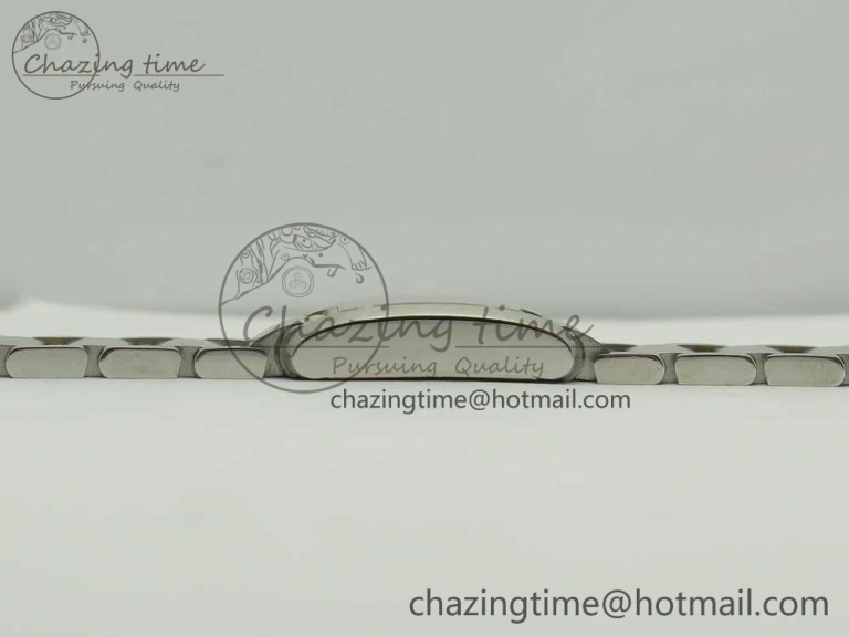 Efficient Tank Francaise Ladies 25mm SS YG 8848F 1:1 Best Edition White Diamond Dial on SS YG Bracelet Ronda Quartz 6170