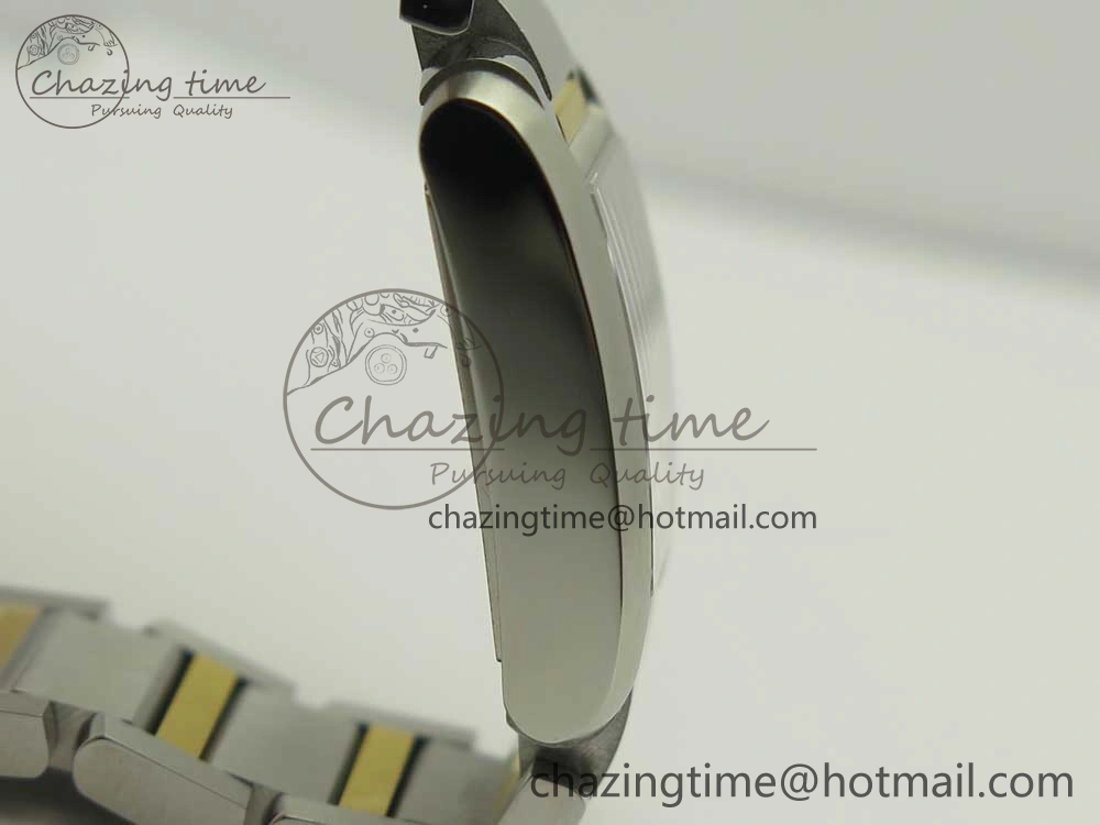 Efficient Tank Francaise Ladies 25mm SS YG 8848F 1:1 Best Edition White Diamond Dial on SS YG Bracelet Ronda Quartz 6170