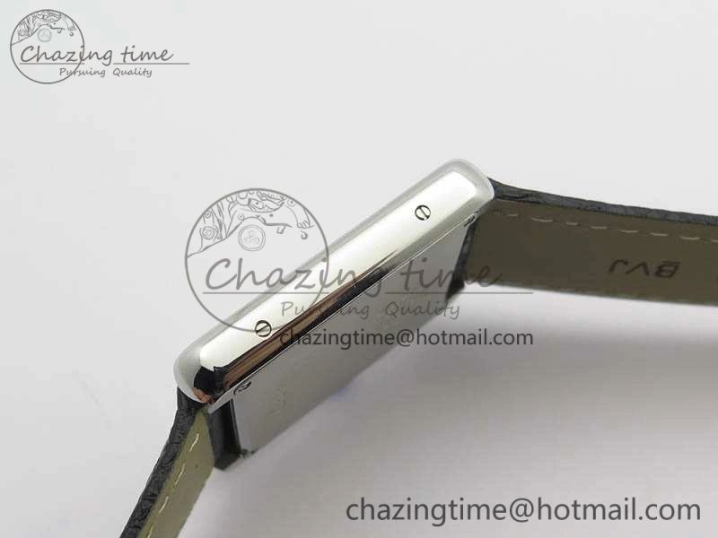 Tank Ladies W5200002 28mm SS GF 1:1 Best Edition White Dial On Black Leather Strap Ronda Quartz Soft 10751