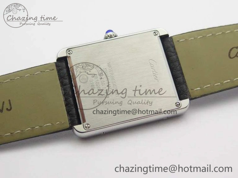 Tank Ladies W5200002 28mm SS GF 1:1 Best Edition White Dial On Black Leather Strap Ronda Quartz Soft 10751