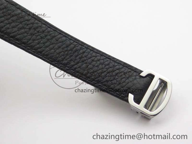 Tank Ladies W5200002 28mm SS GF 1:1 Best Edition White Dial On Black Leather Strap Ronda Quartz Soft 10751