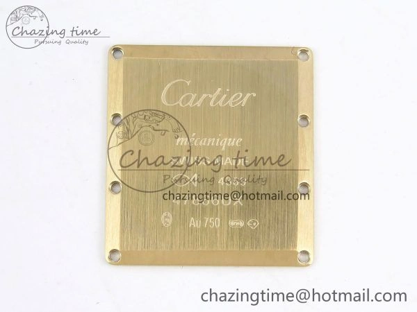 WellDesigned Tank Louis Cartier Large YG 33.7mm DRF 1:1 Best Edition Black Dial on Black Leather Strap Swiss Quartz 5958