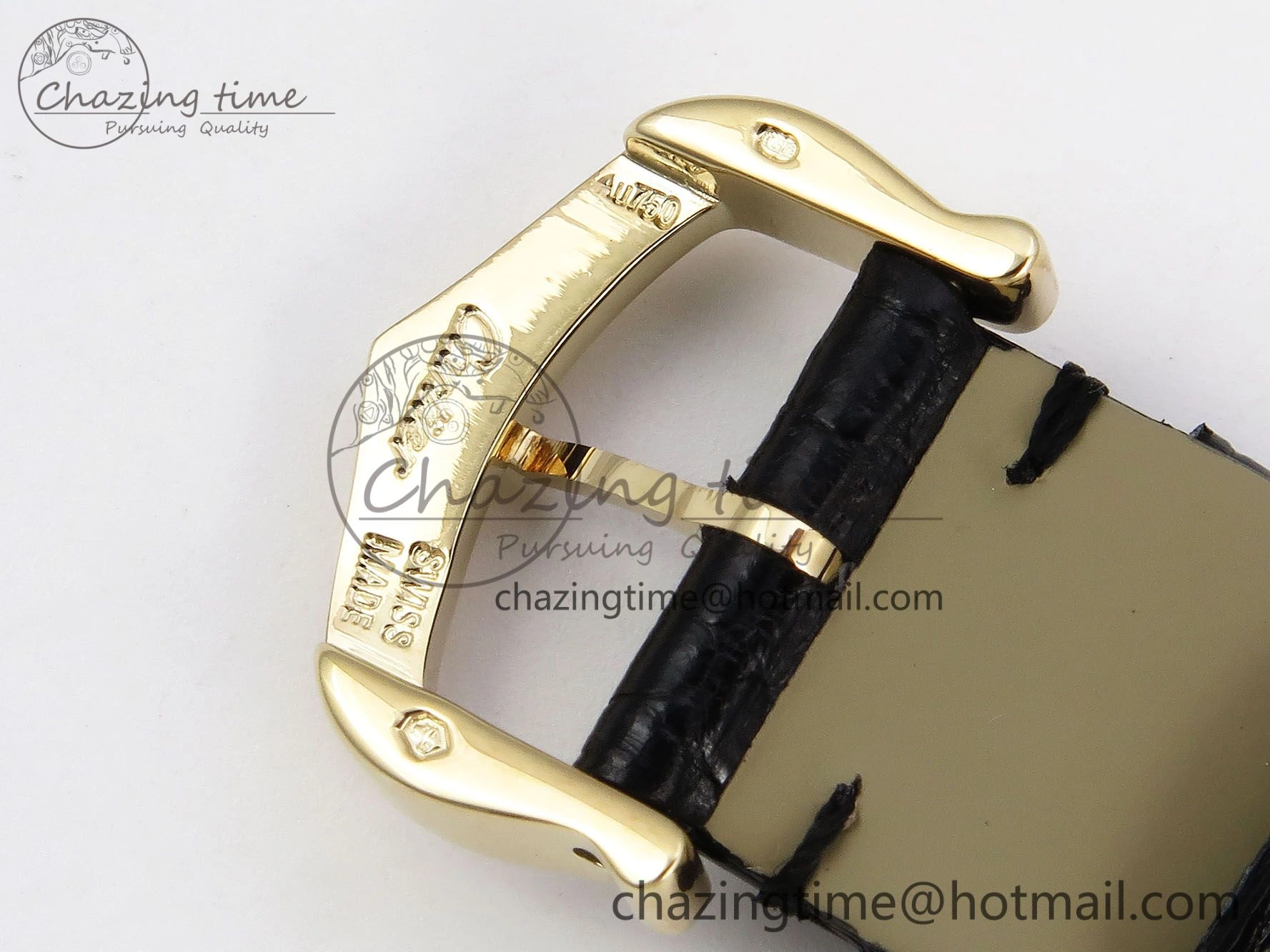 Tank Louis Cartier Small YG 29mm DRF 1:1 Best Edition Black Dial on Black Leather Strap Swiss Quartz ZipUp 5957