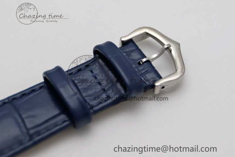 Cozy Tank Louis Ladies 25mm SS K11F 1:1 Best Edition Blue Dial on Croco Leather Strap Ronda Quartz 10233