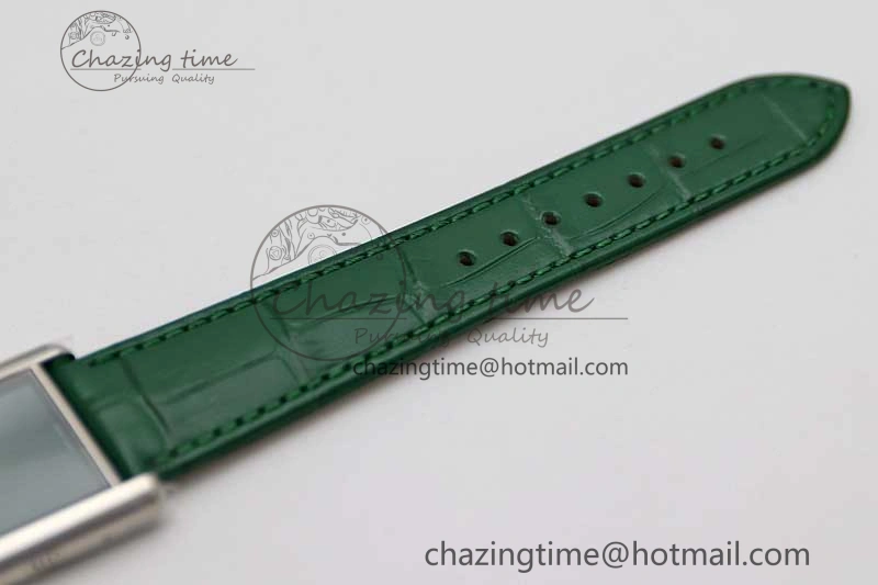 Tank Louis Ladies 25mm SS K11F 1:1 Best Edition Green Dial on Croco Leather Strap Ronda Quartz TopPick 10234