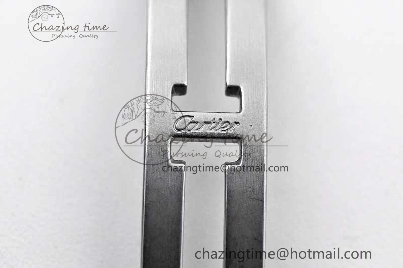 Efficient Tank Louis Ladies 29.5mm SS K11F Best Edition White Dial on SS Bracelet Ronda Quartz 10215