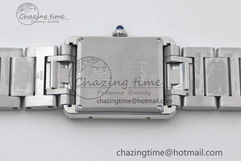 Tank Louis Ladies 33.7mm SS K11F Best Edition White Dial on SS Bracelet Ronda Quartz EasyMatch 6054