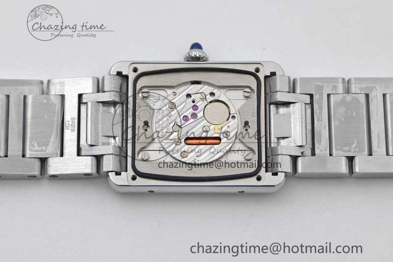 Tank Louis Ladies 33.7mm SS K11F Best Edition White Dial on SS Bracelet Ronda Quartz EasyMatch 6054
