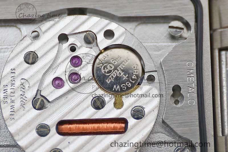 Tank Louis Ladies 33.7mm SS K11F Best Edition White Dial on SS Bracelet Ronda Quartz EasyMatch 6054