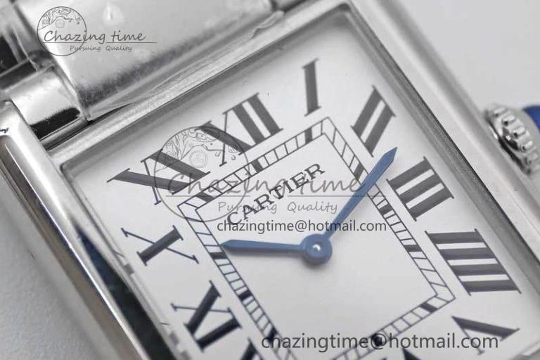Tank Louis Ladies 33.7mm SS K11F Best Edition White Dial on SS Bracelet Ronda Quartz EasyMatch 6054