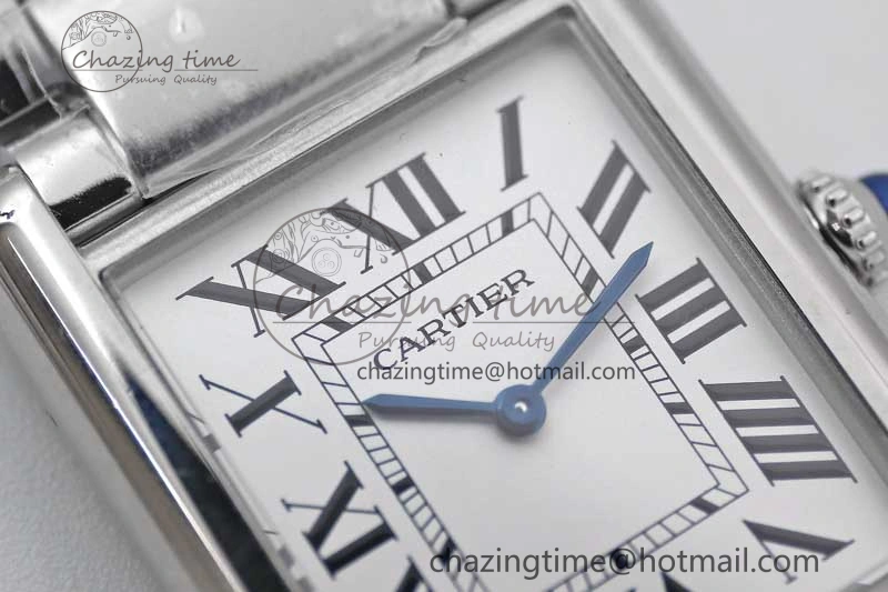 Tank Louis Ladies 33.7mm SS K11F Best Edition White Dial on SS Bracelet Ronda Quartz EasyMatch 6054