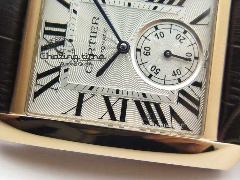 Tank MC JF Best Edition RG White Textured Dial On Brown Leather Strap A23J Cal Functional 6327
