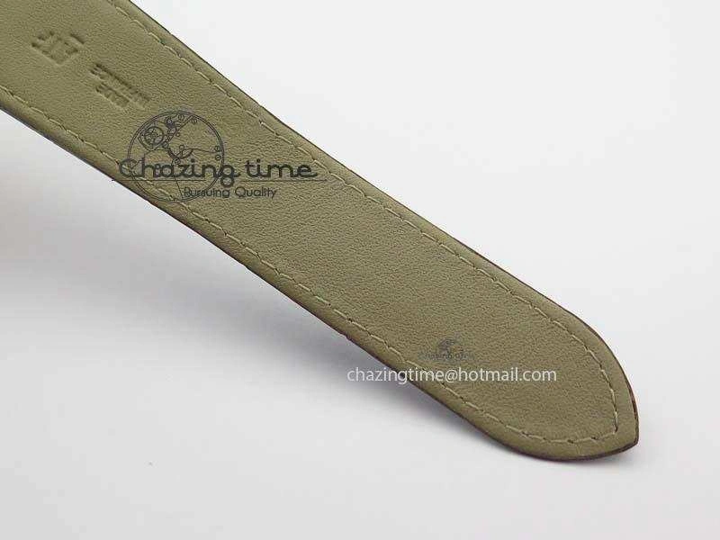 Tank MC JF Best Edition RG White Textured Dial On Brown Leather Strap A23J Cal Functional 6327