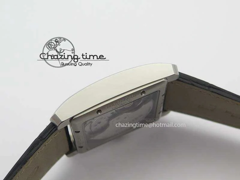 Tank MC JF Best Edition SS Black Textured Dial On Black Leather Strap A23J Cal Effortless 6330