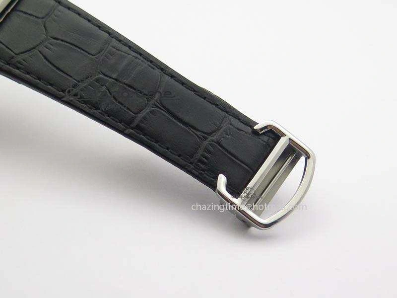 TravelReady Tank MC JF Best Edition SS White Dial Diamond Bezel On Black Leather Strap A23J 6346
