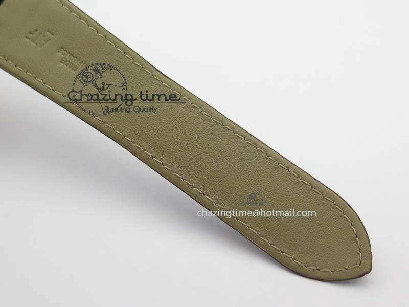 Tank MC JF Best Edition SS White Textured Dial Diamond Bezel On Brown Leather Strap A23J Cal FashionForward 6329