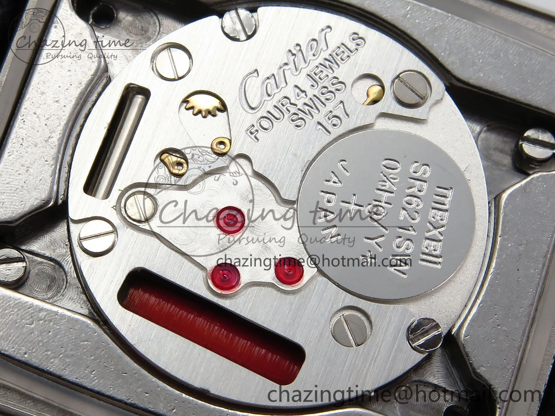 Sustainable Tank Must Large SS 33.7mm DRF 1:1 Best Edition Black Dial on Black Leather Strap Swiss Quartz 5959