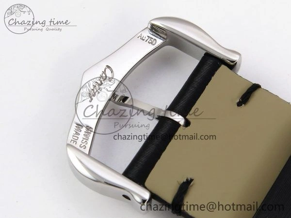 Tank Must Large SS 33.7mm DRF 1:1 Best Edition White Dial Diamonds Bezel on Black Calfskin Strap Swiss Quartz Colorful 5955