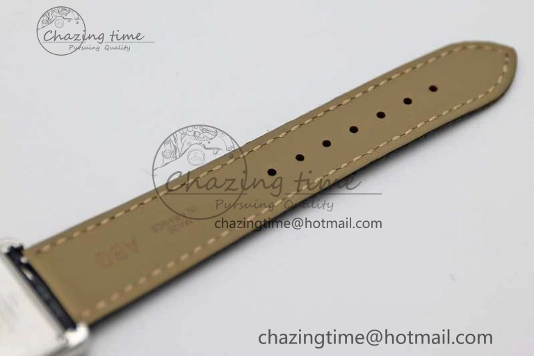Tank Must Large SS K11F 1:1 Best Edition White Dial Diamonds Bezel on Croc Leather Strap Ronda Quartz QuickDry 6067