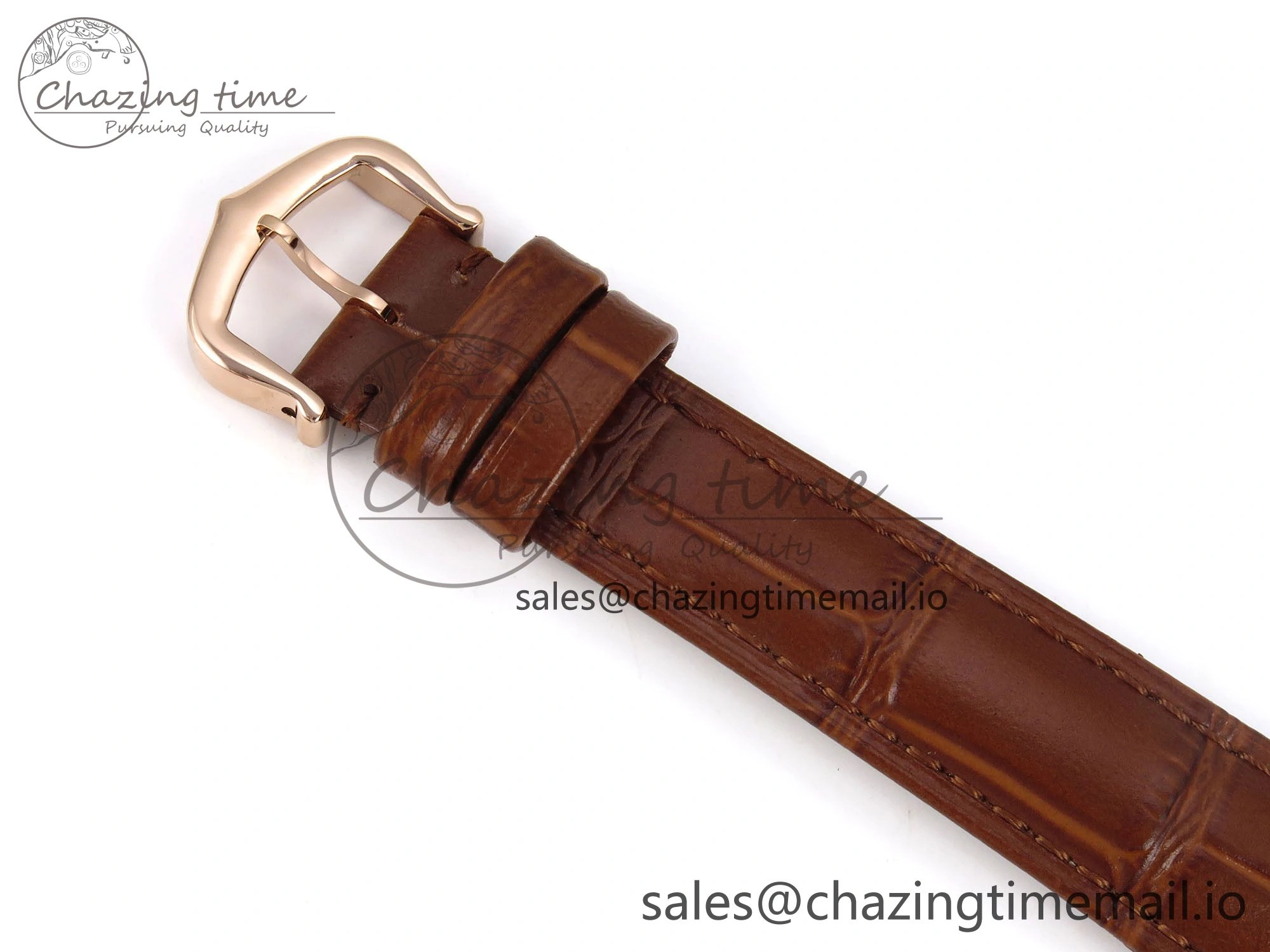 Effortless Tank Must RG 22mm AF 1:1 Best Edition White Dial on Brown Leather Strap Ronda Quartz 5874