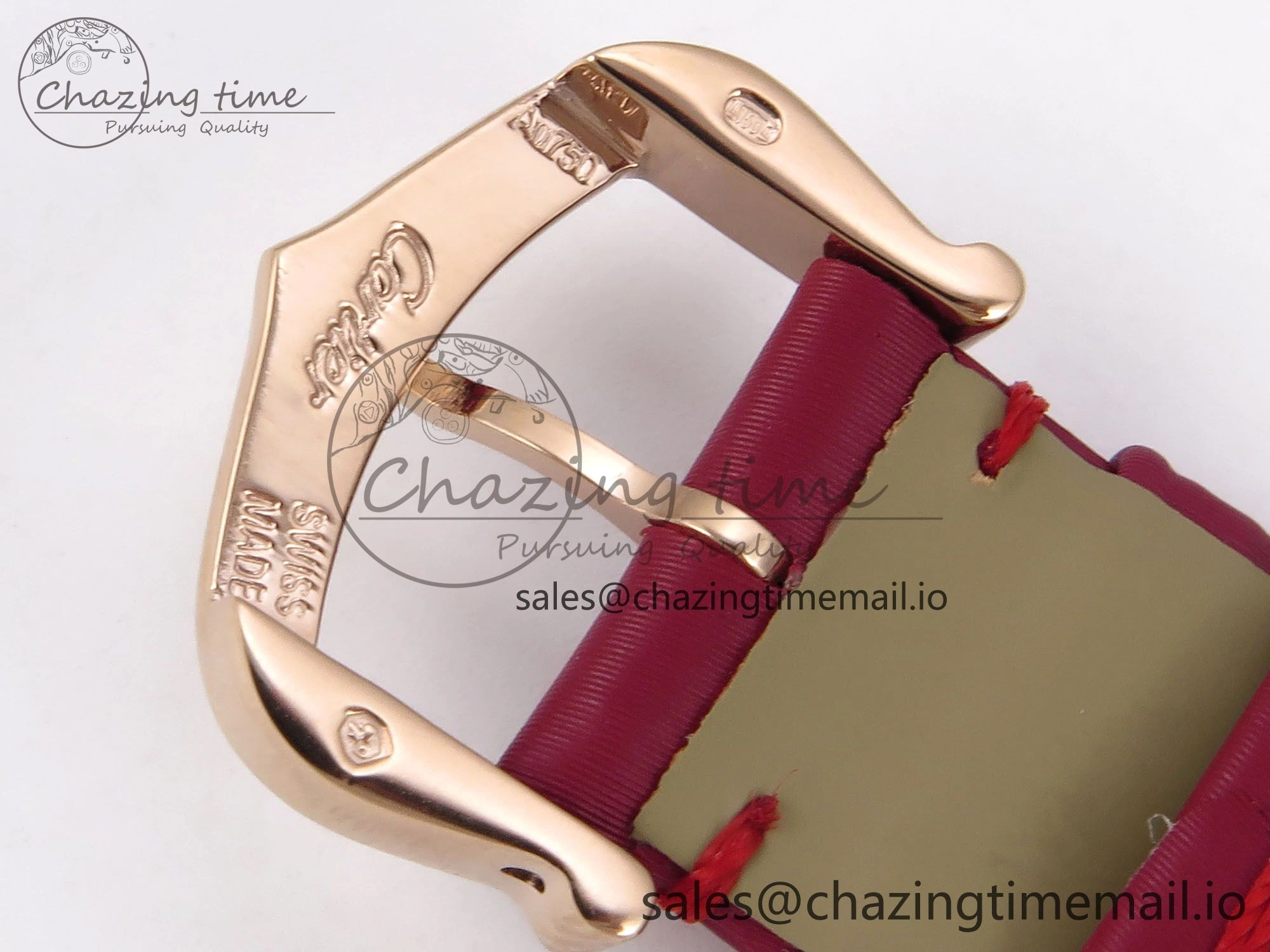 Tank Must RG 22mm AF 1:1 Best Edition White Dial on Red Fabric Strap Ronda Quartz SoftTouch 5871