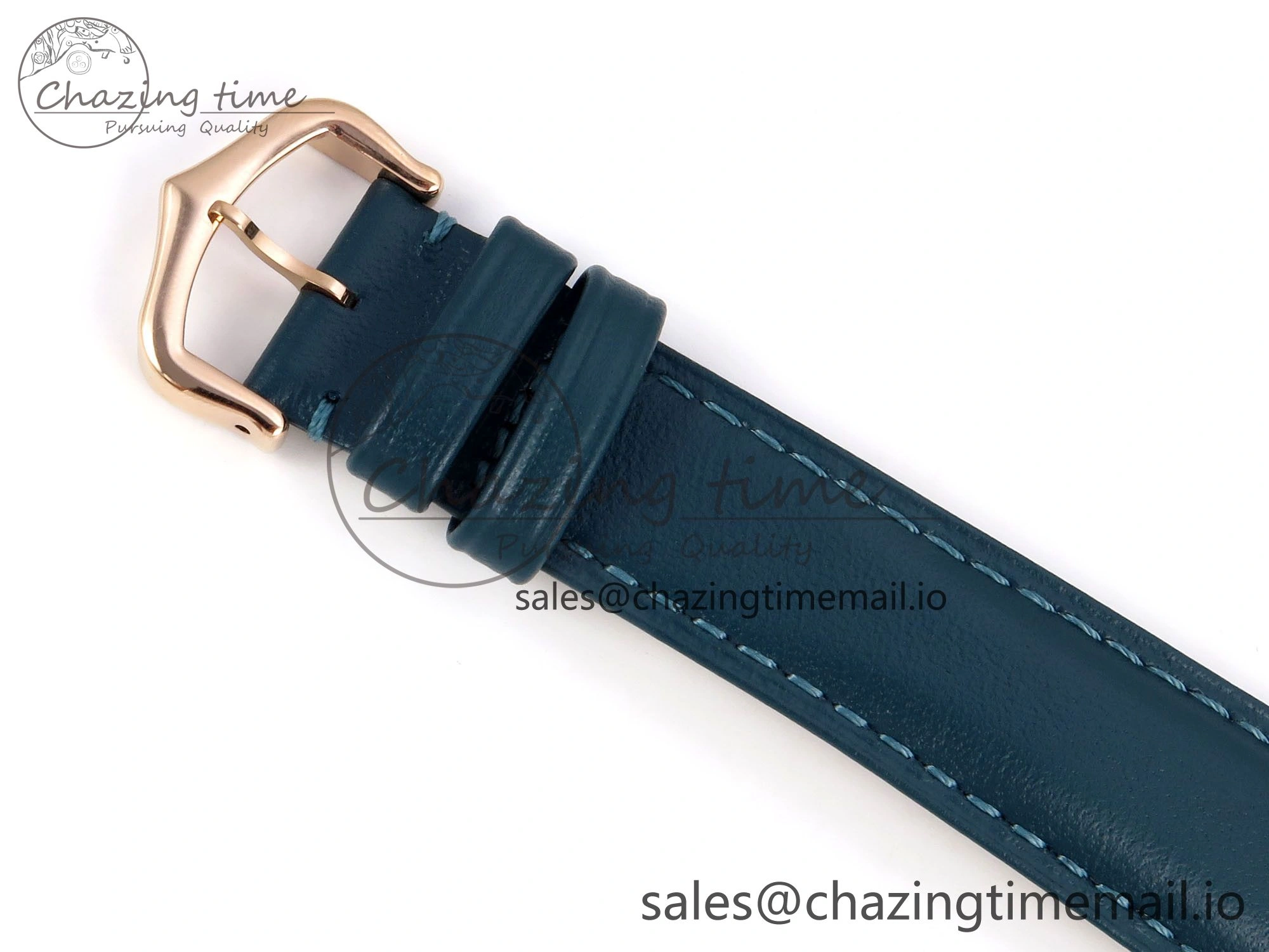 Tank Must RG 25.5mm AF 1:1 Best Edition White Dial on Blue Leather Strap Ronda Quartz Lightweight 5886