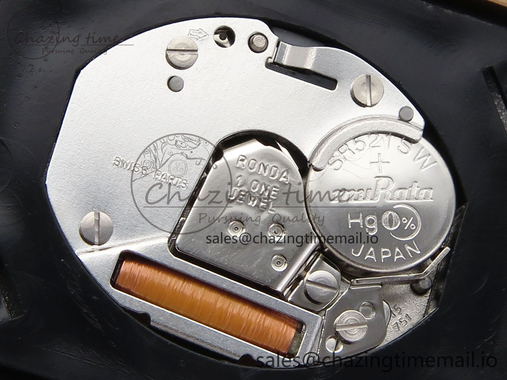 Compact Tank Must RG 25.5mm AF 1:1 Best Edition White Dial on Brown Leather Strap Ronda Quartz 5887