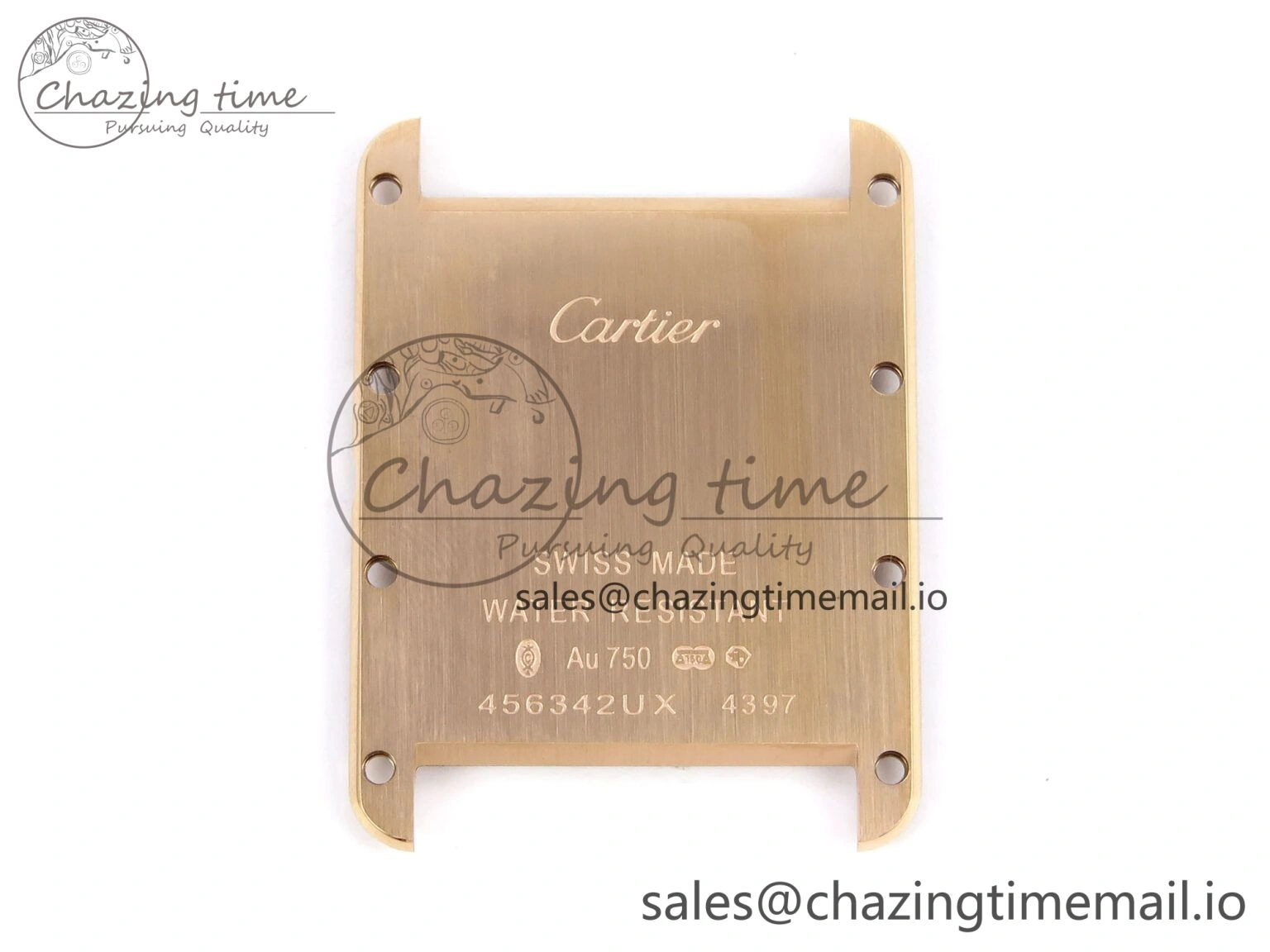Compact Tank Must RG 25.5mm AF 1:1 Best Edition White Dial on Brown Leather Strap Ronda Quartz 5887