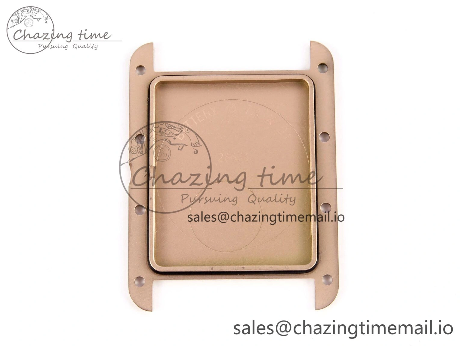 Compact Tank Must RG 25.5mm AF 1:1 Best Edition White Dial on Brown Leather Strap Ronda Quartz 5887