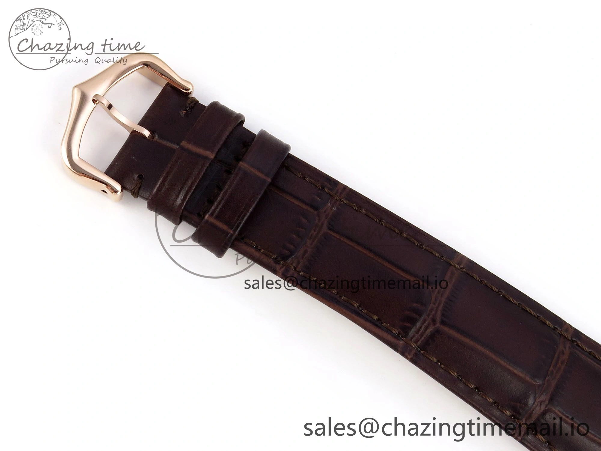 Compact Tank Must RG 25.5mm AF 1:1 Best Edition White Dial on Brown Leather Strap Ronda Quartz 5887