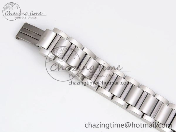 Timeless Tank Must SS 33.7mm DRF 1:1 Best Edition White Dial on SS Bracelet Jap Quartz 5964