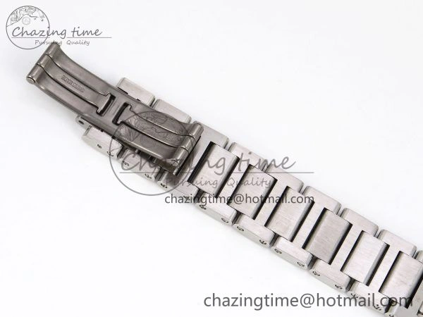 Timeless Tank Must SS 33.7mm DRF 1:1 Best Edition White Dial on SS Bracelet Jap Quartz 5964