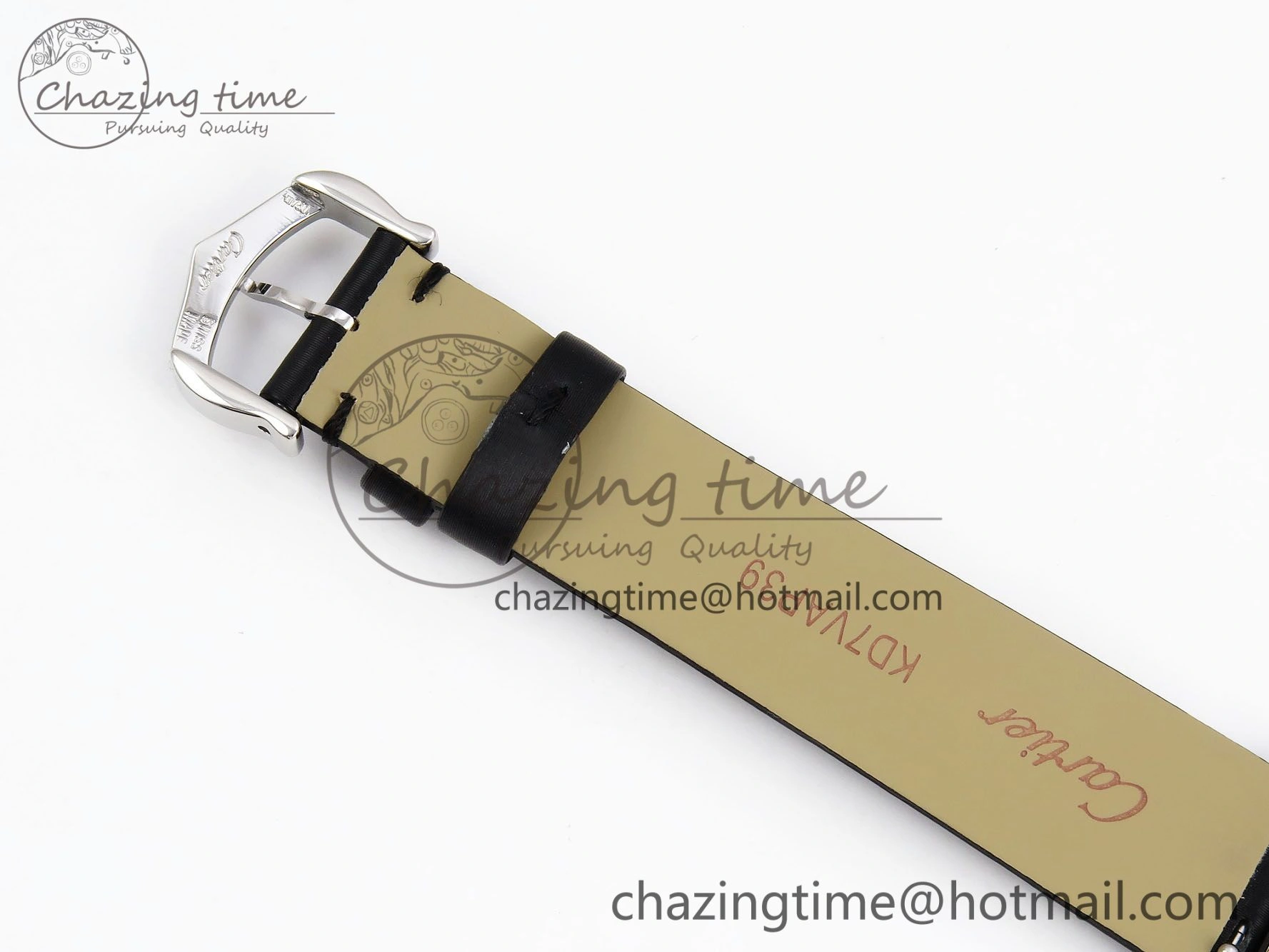 Tank Must Small SS 29mm DRF 1:1 Best Edition White Dial Diamonds Bezel on Black Calfskin Strap Swiss Quartz Stylish 5952