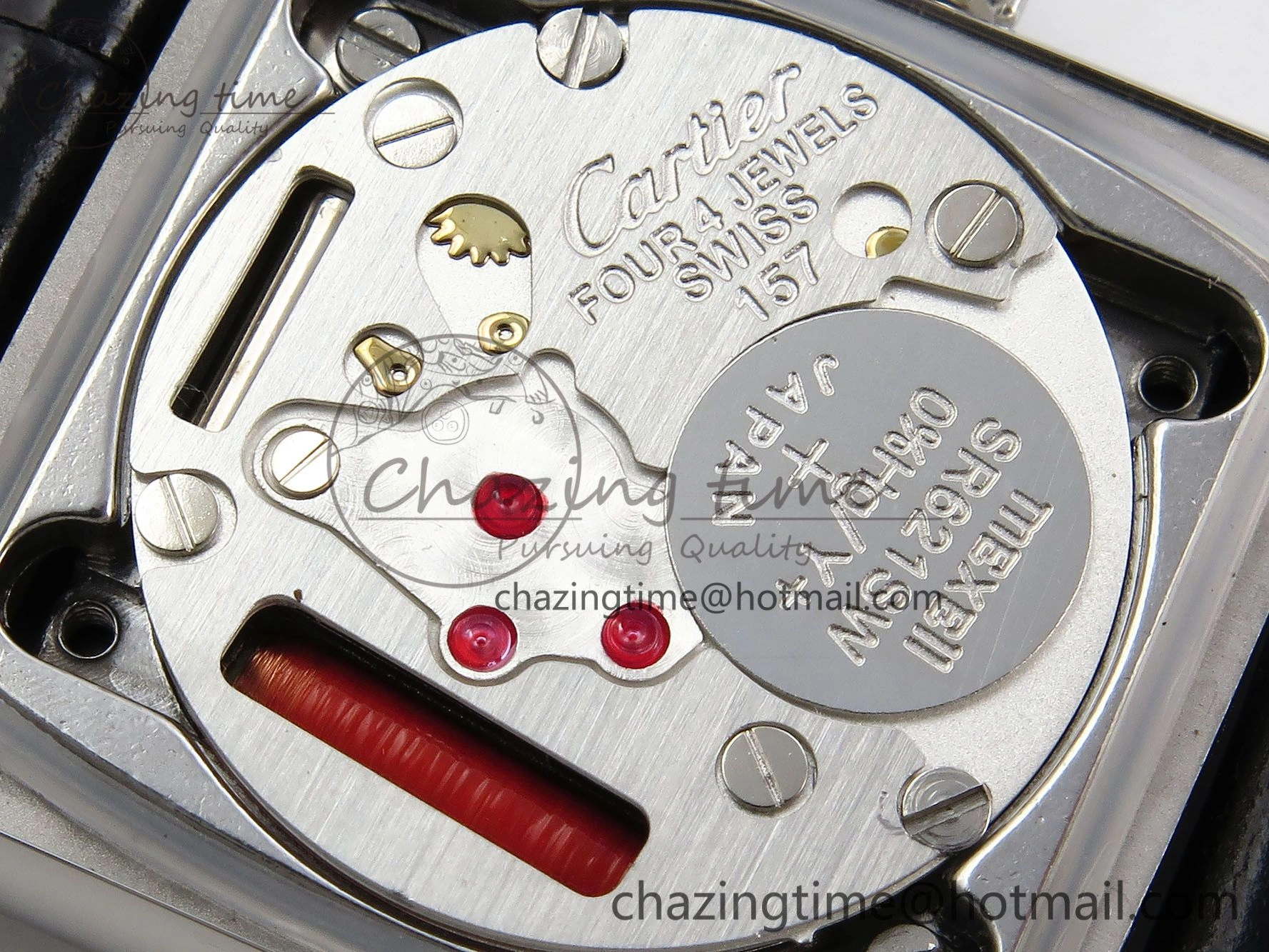Tank Must Small SS 29mm DRF 1:1 Best Edition White Dial on Black Leather Strap Swiss Quartz MultiPurpose 5947